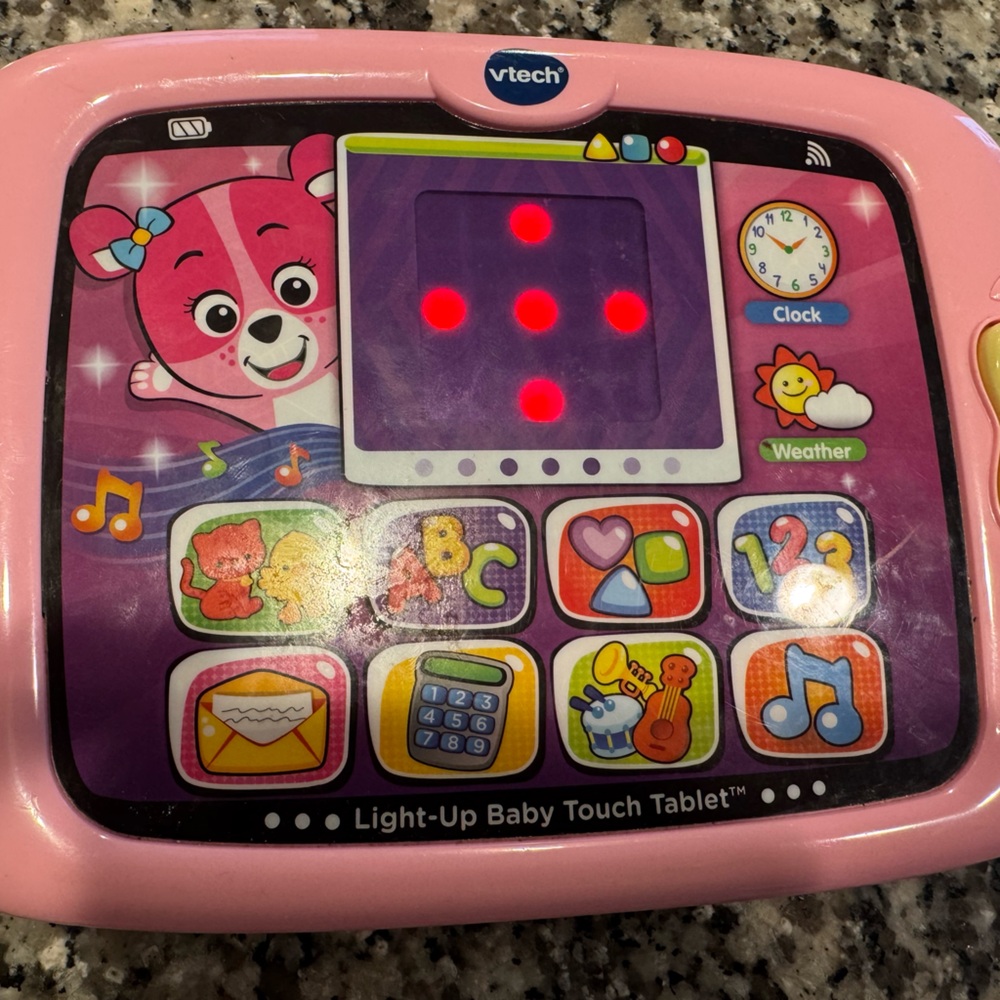 Vtech Pink Light-Up Baby Touch Tablet